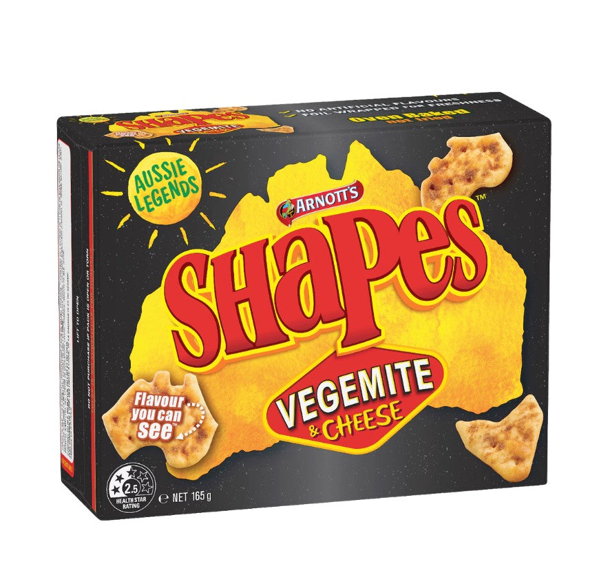 Arnotts Shapes Vegemite & Cheese 165g