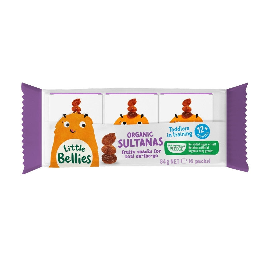 Bellies Little Sultana Organic 6pack 84g