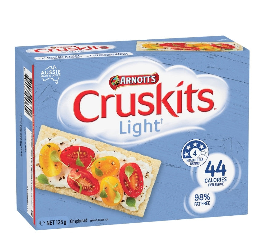 Arnotts Crispbread Cruskits Fat Free 125g