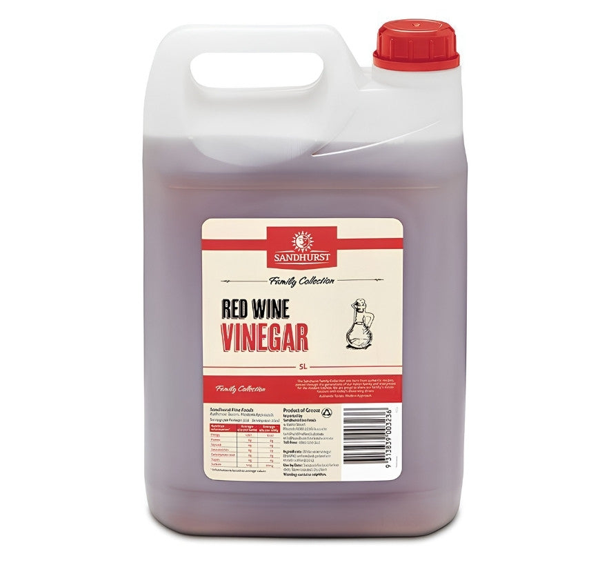 Sandhurst Vinegar Wine Red 5Ltr