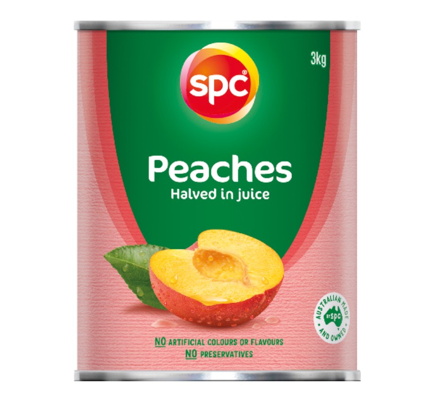 SPC Peach Halves in Juice 3kg