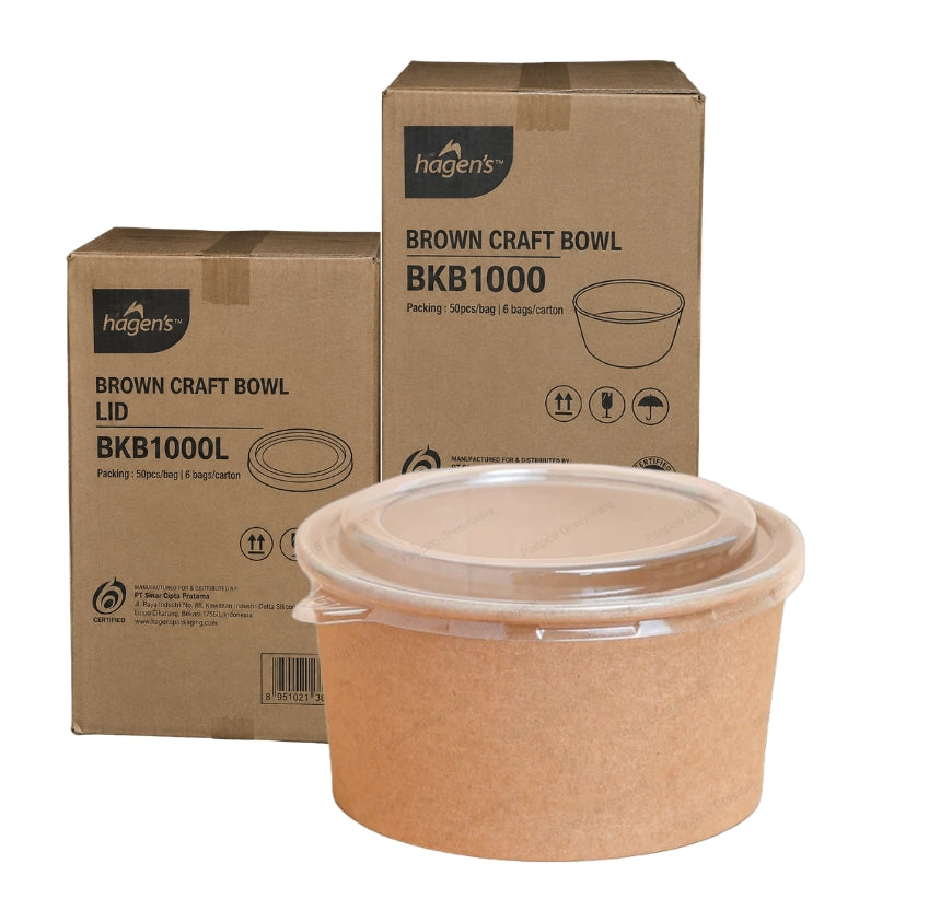 Bowl And Pet Lid (1000Ml) 300's