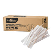 Wooden Toothpick with Wrapper 65mm (10K's)
