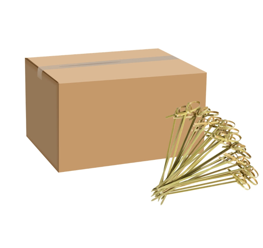 Bamboo Knot Skewers 4" (100's)
