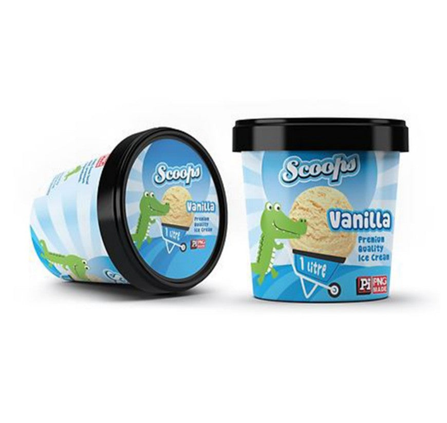 Scoops Vanilla Ice Cream 1Ltr
