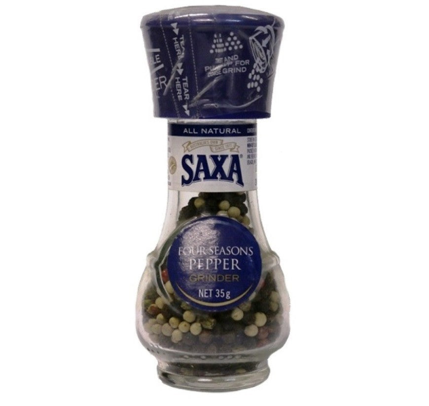 Saxa Four Seasons Pepper Grinder 35g