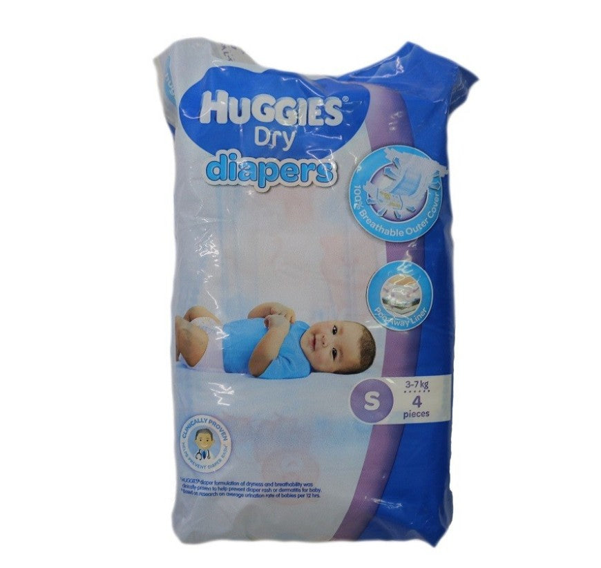 Huggies Dry Eco (S) 4's 80033 Trial GSTex
