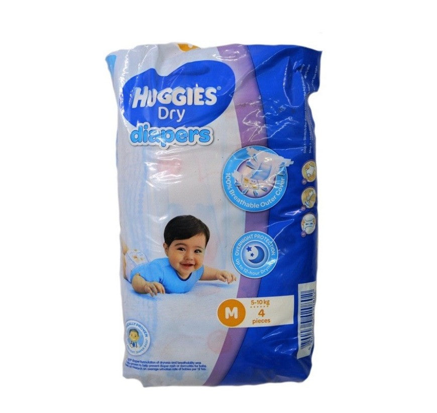 Huggies Dry Eco (M) 4's 80009 Trial GSTex