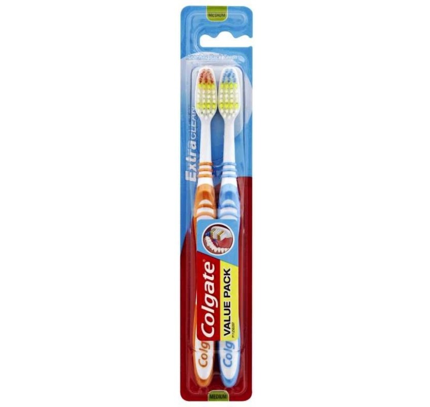 Colgate Exta Clean Med 2PK Adult 61012430 1052169