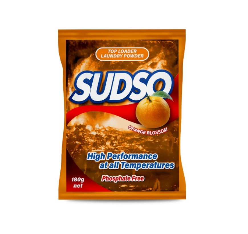 Sudso Orange Detergent 180g Powder
