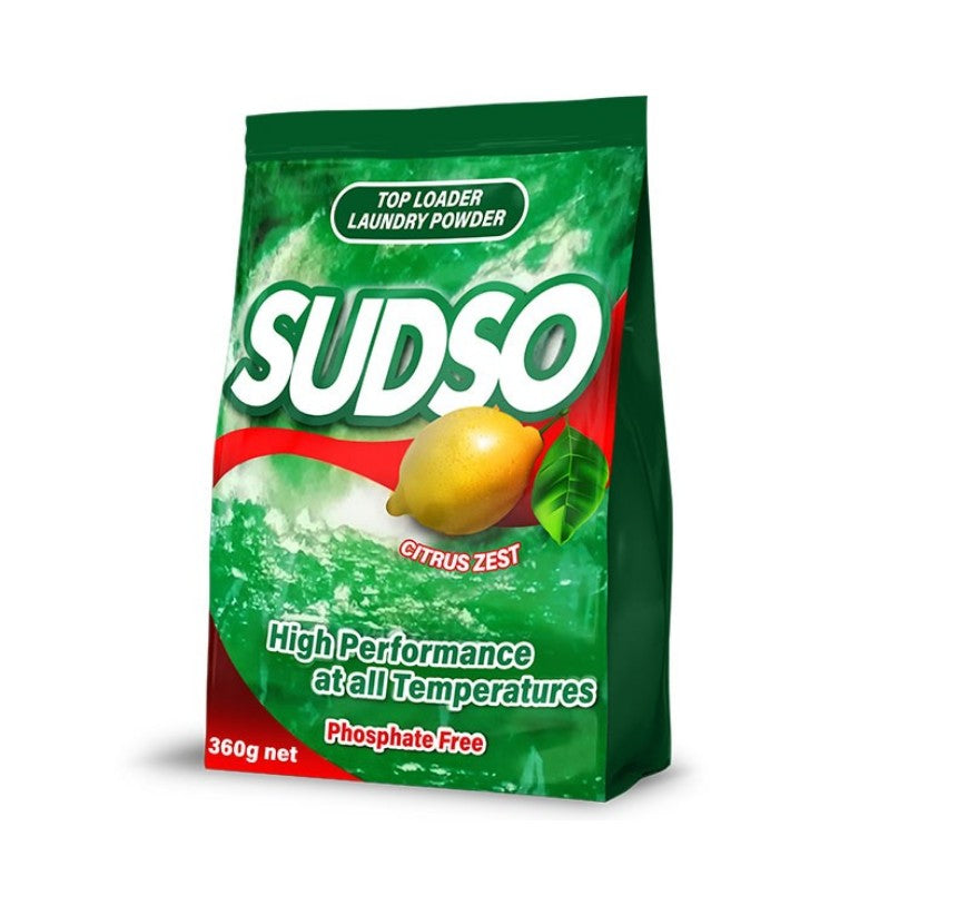 Sudso Lemon Detergent 360g Powder