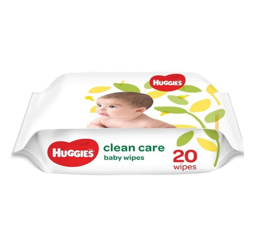 Huggies Clean Care 20s 324452 Baby Wipes 32439C 32439B