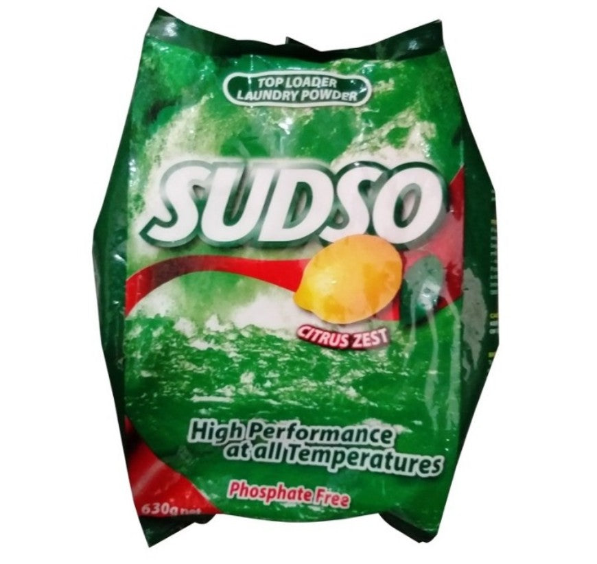 Sudso Lemon Detergent 630g Powder
