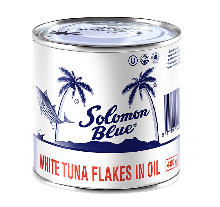 Solomon Blue White Flakes Tuna in Oil 400g |  GSTex