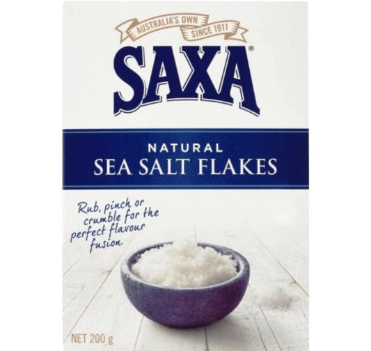 Saxa NATURAL Sea Salt 200g Flakes