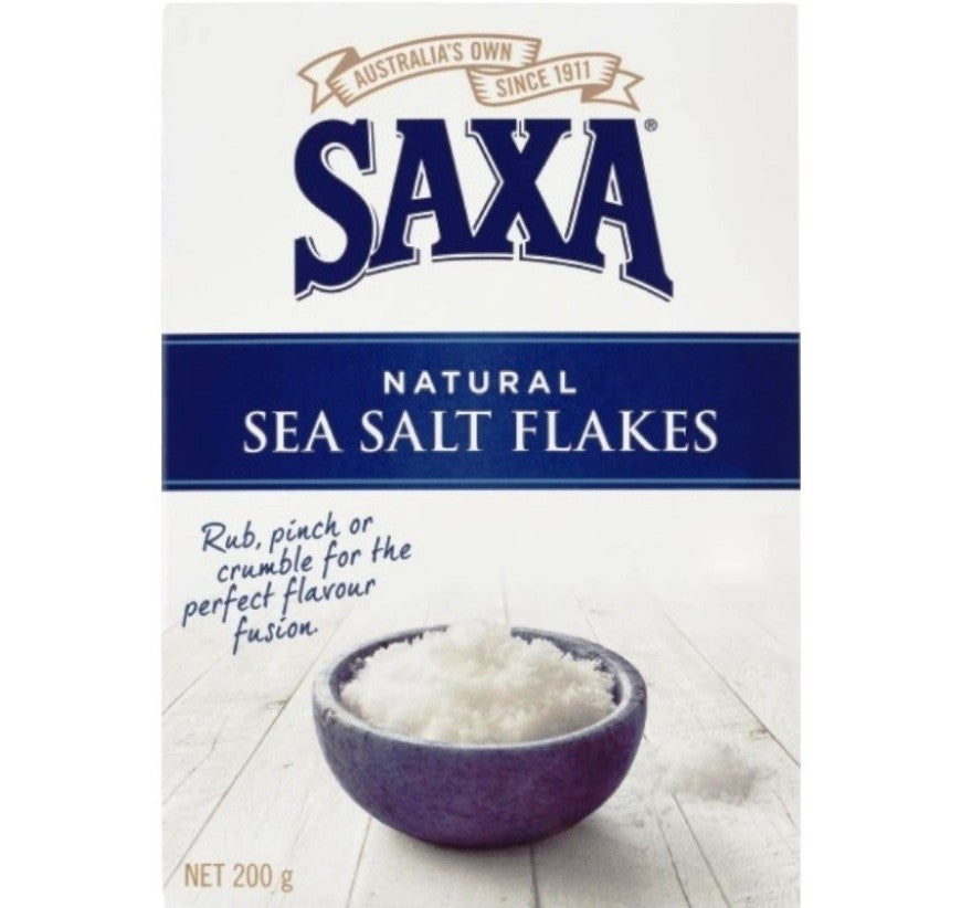 Saxa NATURAL Sea Salt 200g Flakes