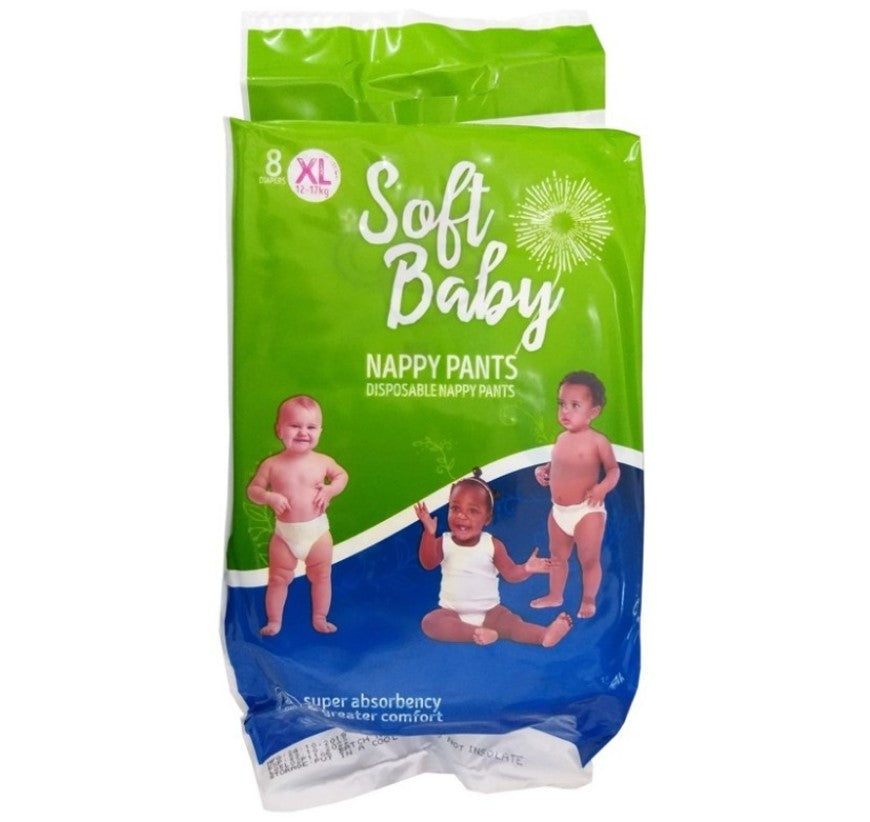 SoftBABY nappy pants (XL) 8pcs GSTex