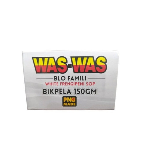 Was Was WHITE Frangipani 150g Beauty Soap GSTex