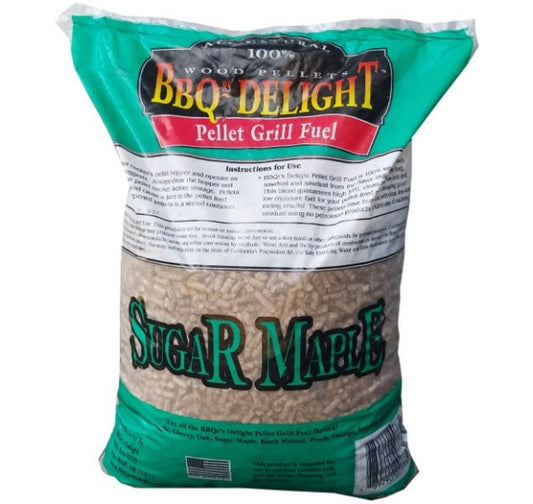 BBQ Delight SugarMaple Bag 9KG Tennco Bbq Fuel Pellet