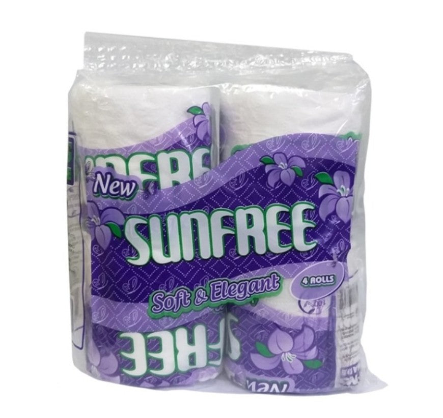 Sunfree tissue roll 2ply 4's
