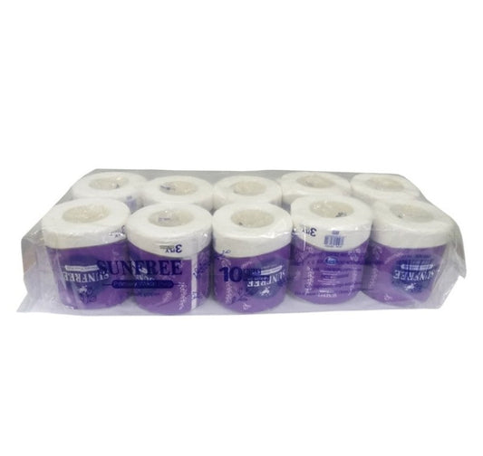 Sunfree tissue roll 3ply 10's