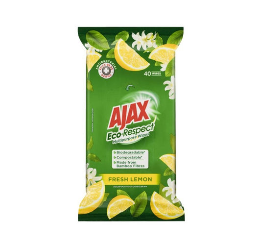 Ajax wipes antibac lemon 40's AU00629A
