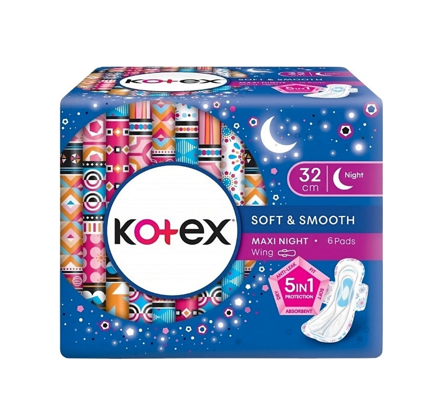 Kotex Overnight Wing 32cm x 6's | GSTex