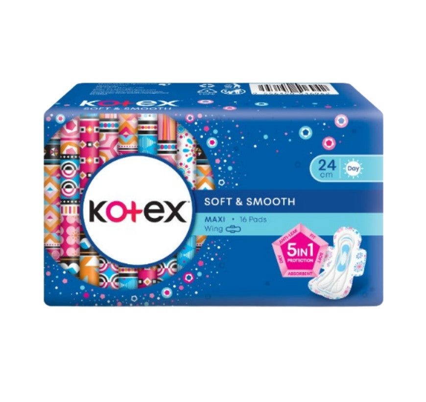 Kotex Maxi Wing 24cm x 16's | GSTex