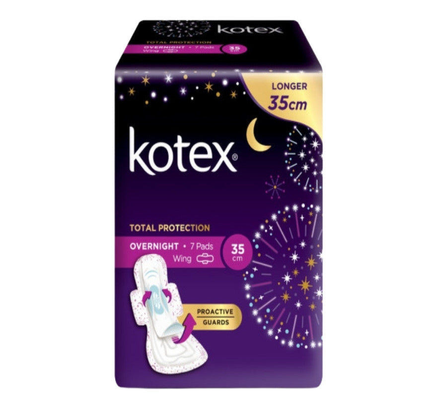 Kotex Proactive Guard Overnight 35cm x 7's | GSTex
