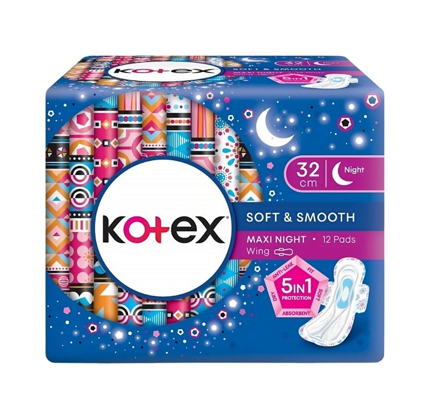 Kotex Overnight Wing 32cm x 12's | GSTex