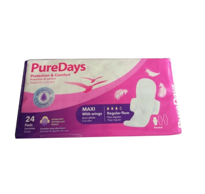 Puredays Fem Pad Wings 24's GSTex