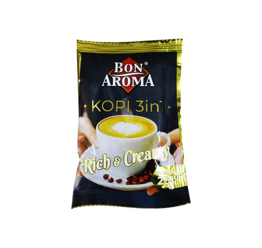 Kopi 3in1 Rich & Creamy 27g Bon Aroma Hazelnut
