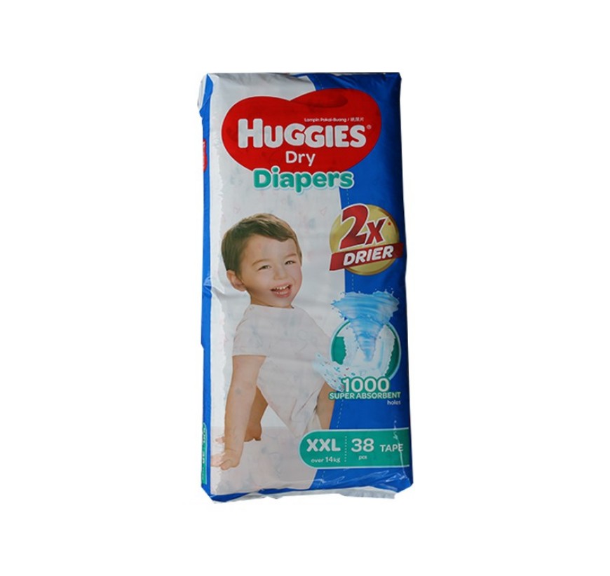 Huggies SupJumbo XXL 38 37015G Diaper Dry GSTex