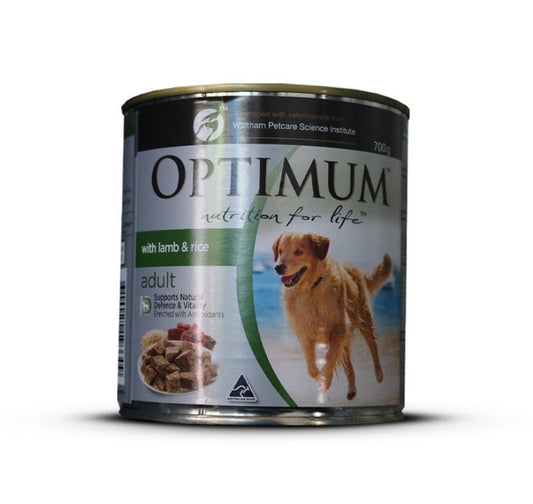 Optimum Adult Lamb & Rice 700g Wet Dog Food