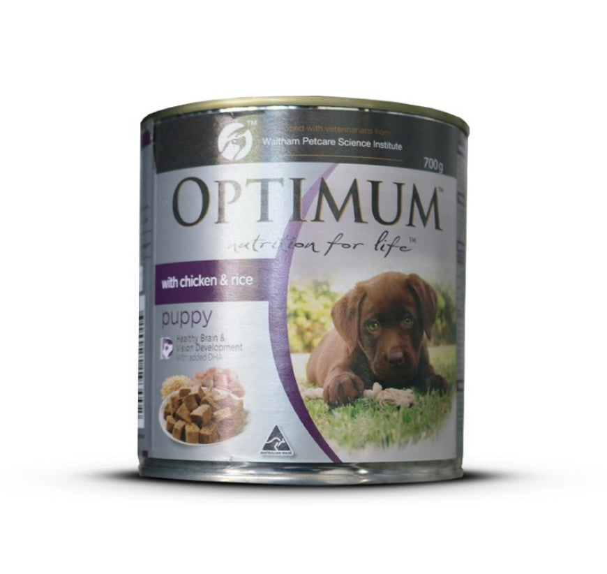Optimum Puppy Chicken Rice Wet Puppy Food 700g