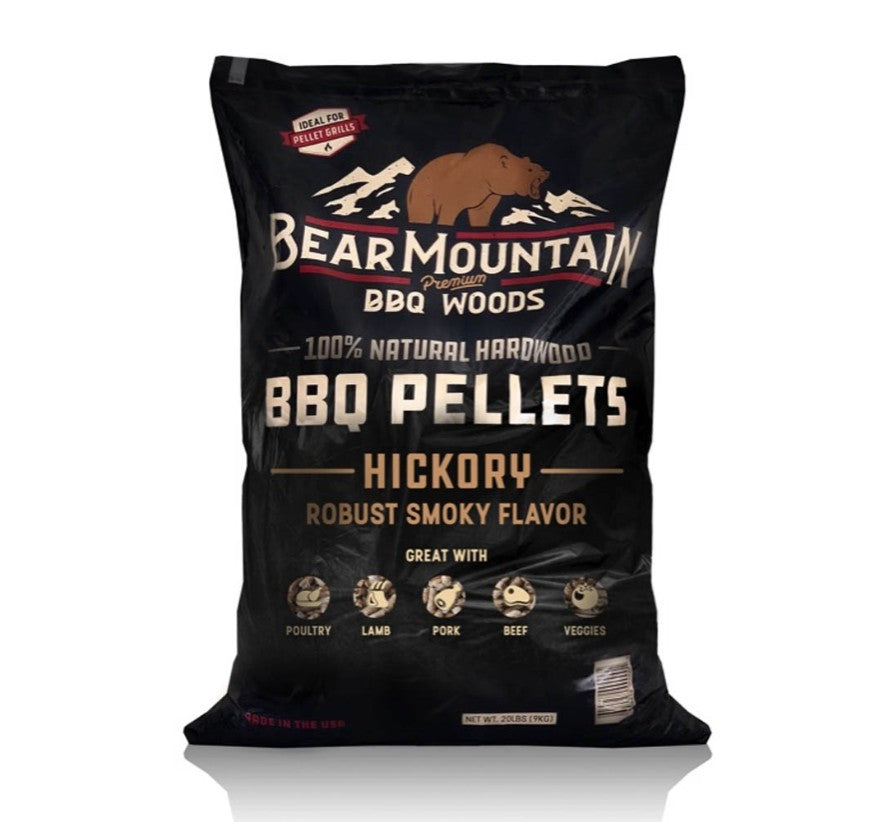 Bear Mountain Hickory BBQ Pellets 9KG