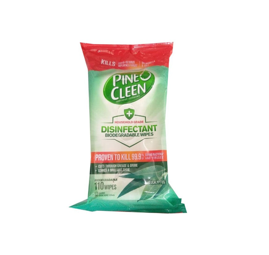 Pine O Cleen Eucalyp Bio 110s Disinfectant Wipes 3245797