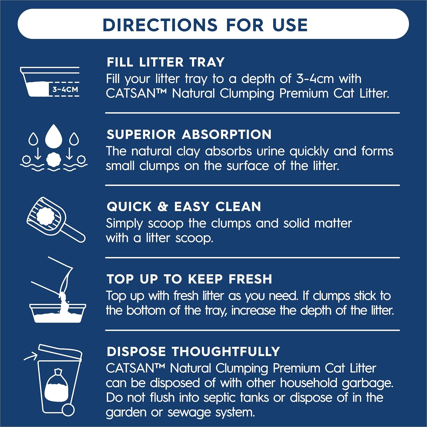 Catsan Ultra Clumping Clay Cat Litter 7kg